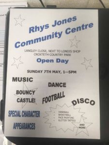 Rhys Jones Community Centre Open Day 7th May 2017